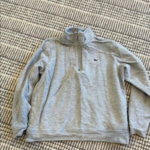 Vineyard Vines Gray Zip Up Sweater Casual Comfort